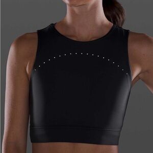 Lululemon Hotty Hot Cropped Tank Graphite Grey